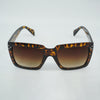 Caleb Silver Accent Retro Squared Sunglasses - Shadeitude