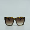Luxurious Brenda Bold Gold Rivet Squared Sunglass - Shadeitude