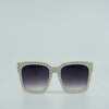 Luxurious Brenda Bold Gold Rivet Squared Sunglass - Shadeitude