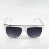 Chromed Out Flat Top Square Sunglasses - Shadeitude