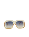 Zelda Oversized Tube Square Sunglasses - Shadeitude